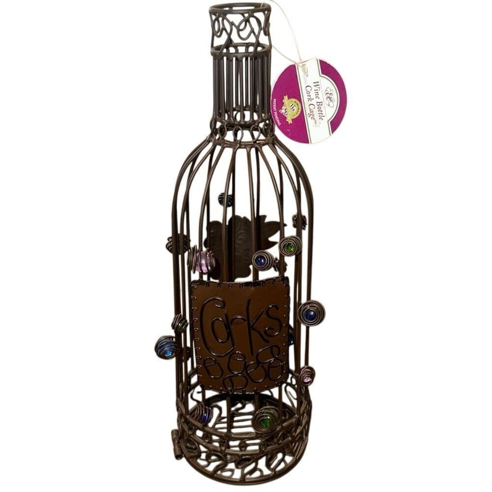 *NEW* Wine Bottle Cork Cage Whimsey Collection By Epic